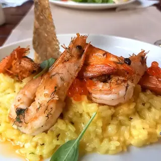 Ризото с шафран и скариди (350г)