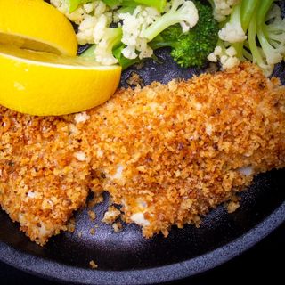 Рибка със зеленчуци 