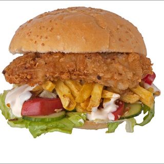 Бургер пилешки с бон филе