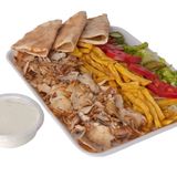 Порция голям дюнер със гарнитура