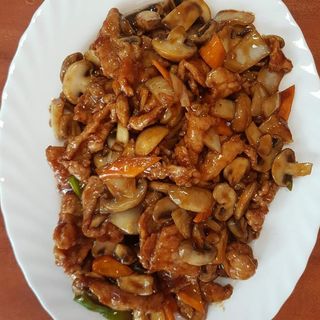 123.Пилешко с гъби печурки (750г)