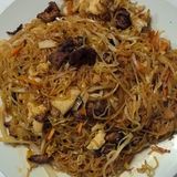 173.Китайски оризови спагети със три вида месо, яйца и зеленчуци 