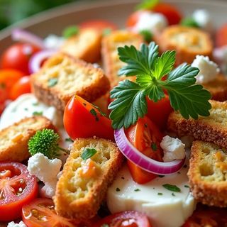 Салата с прясно сирене (350гр)