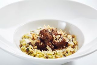 Ризото с телешко и гъби (350гр)