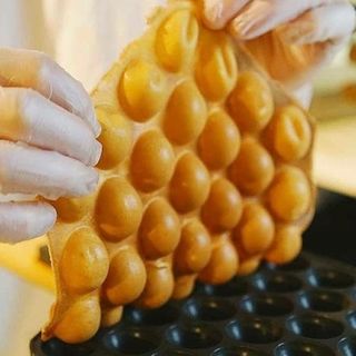 Гофрета с бял шоколад и банан