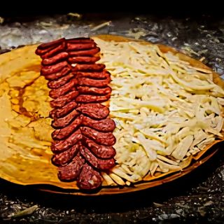 Катма с луканка топено сирене и кашкавал (малка) + Coca-Cola (330мл)