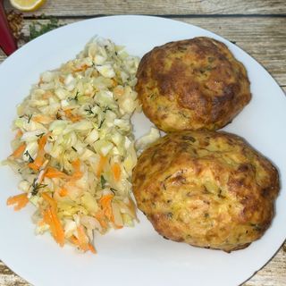 Картoфени.кюфтета 2 бр. със зеле и моркови (450г) -120048