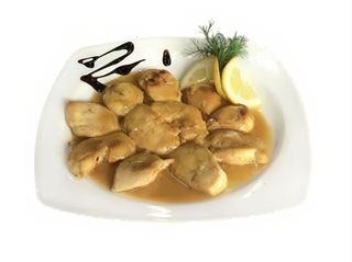 Сочни пилешки филенца във френски сос (250г)