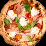 Пица афумика и страчатела (650г)