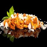 Паста със свинско бон филе, чоризо и италианска салца (400г)