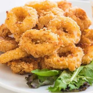 1 Хрупкави пресни калмари