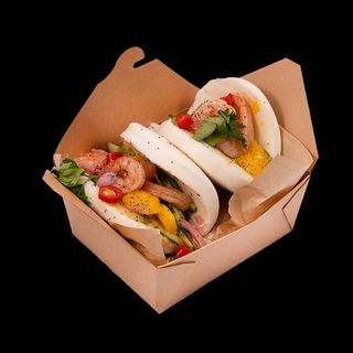 Хавайско бао бан ( една порция е 2 бао бан) 