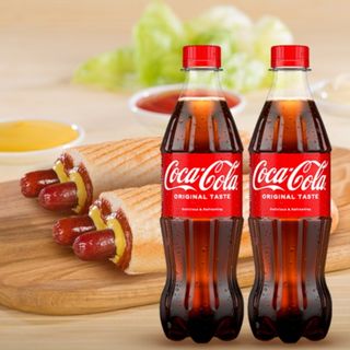 Комбо 2бр Хотдог двоен класик+2бр Кока Кола 0.5Л