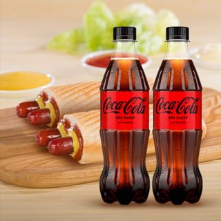 Комбо 2бр Хотдог двоен класик+2бр Кока Кола Зеро 0.5Л