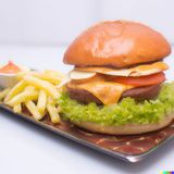 Двоен телешки бургер (500г)