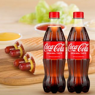 Комбо 2бр Хотдог двоен класик+2бр Кока Кола 0.5Л