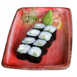 Хосомаки с авокадо и Филаделфия