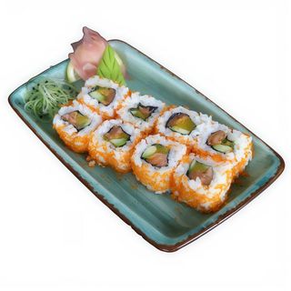 Урамаки със сьомга и манго