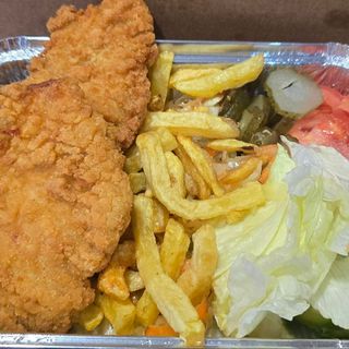 Порция с три меса Хрупкаво пиле 800гр