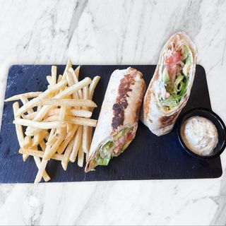 Тортиля с пушена сьомга