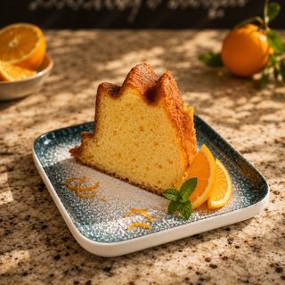 Домашен кекс с портокалови корички