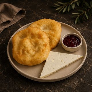 Домашни мекици със сирене и сладко