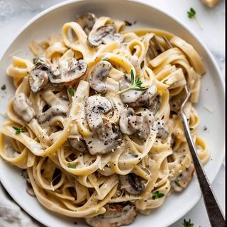 Спагети с трюфел, горски гъби и пармезан(400г)