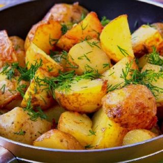 Картофи соте с копър и чесън (250г)