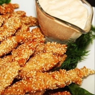 Пилешки хапки със сусам (250г)
