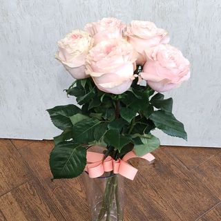 Пет рози с панделка