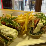 Сандвич с прошуто и бурата 