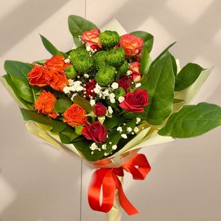 Букет с 3 мини рози