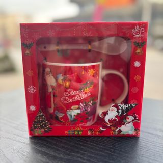 Коледна чаша с лъжичка