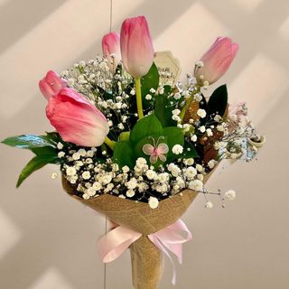 Букет с 5 лалета