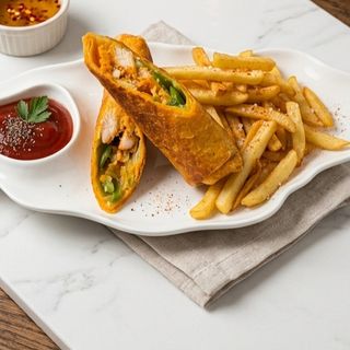 Тортиля с хрупкаво пиле 350гр