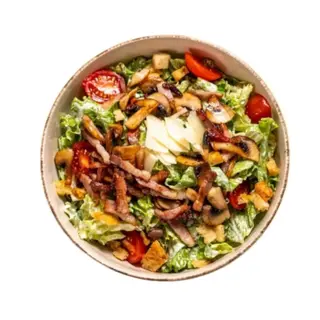 Свежа салата с бекон и гъби (350г)