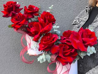 Red rose box, 5pcs