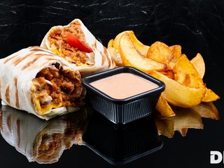 Тортила с хрупкаво пилешко