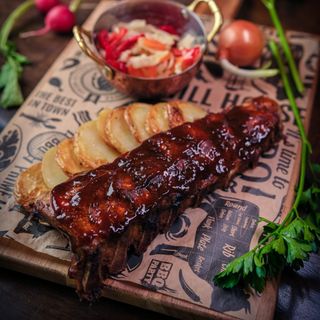 РЕБРА С ПЕЧЕНИ КАРТОФИ /RIBS WITH ROASTED POTATOES 490гр.