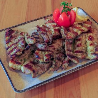 Свински гърди с гарнитура