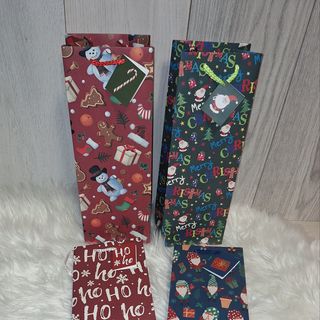 Коледна торбичка за бутилка