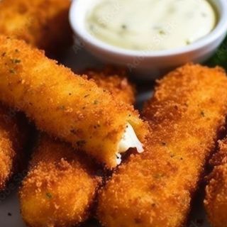 Моцарелени пръчици със сладко от боровинки