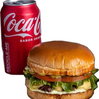 Бургер с пилишки с кола кен