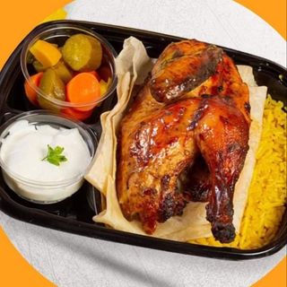 1/2пиле на грил +кола