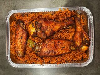 червен ориз басмати с плешки