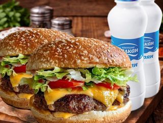 2бр телешке бургери+2бр ариян бълкан330мл