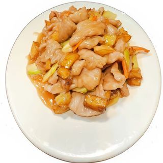 140. Панирано свинско в сладко-кисел сос (600г)