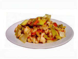 108. Пилешко със зеленчуци 700гр.