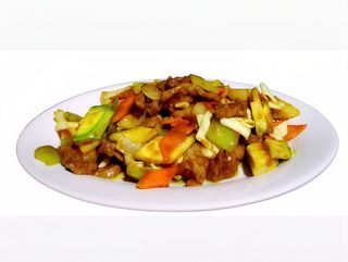 157. Три вида месо със зеленчуци (700г)