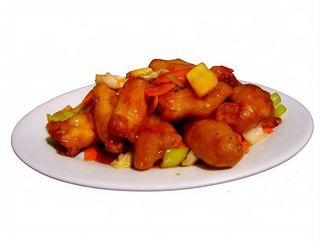 169. Панирана риба със зеленчуци 600г